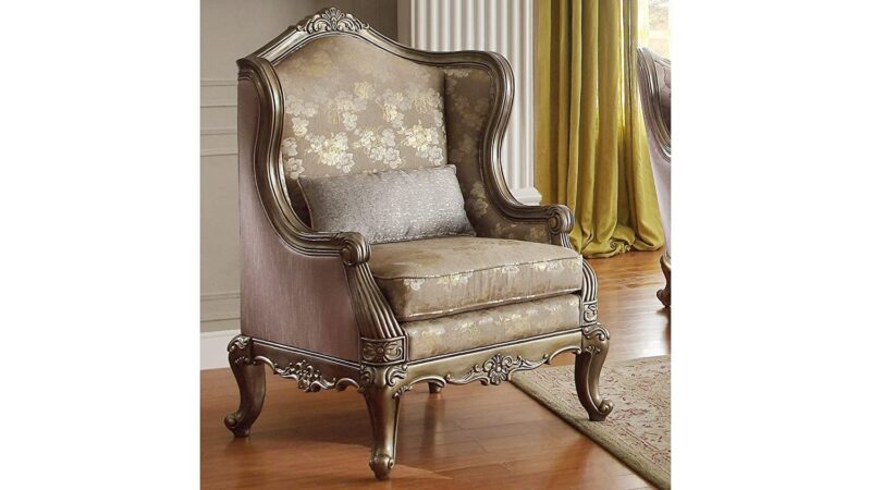 Natural Art & Craft Baroque European Luxurious Style Hand Carved Teak Wood Sofa Set 3+2+1 with Coffee Table (Royal Italian) - Image 3