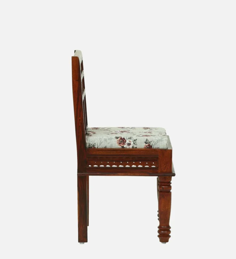 Natural Art & Crafts Avantika Handmade Teak Wood Dining Chair Modern Design with Honey Oak Finish, Scratch-Resistant & Eco-Friendly for Dining Room or Kitchen - Image 4