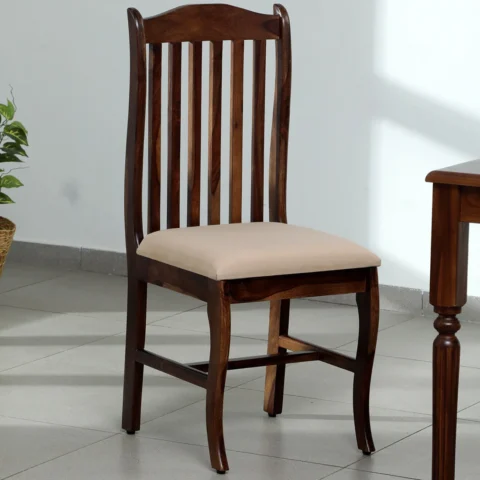 Natural Art & Crafts Haven Handmade Teak Wood Dining Chair Modern Design, Perfect for Dining Room or Kitchen (Provincial Teak Finish)