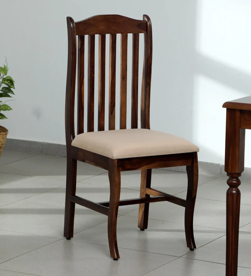 Natural Art & Crafts Haven Handmade Teak Wood Dining Chair Modern Design, Perfect for Dining Room or Kitchen (Provincial Teak Finish)