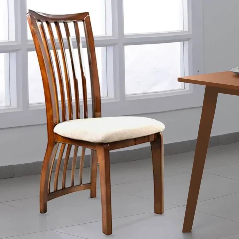 Natural Art & Crafts Calvo Handmade Teak Wood Dining Chair Modern Design, Perfect for Dining Room or Kitchen (Provincial Teak Finish)