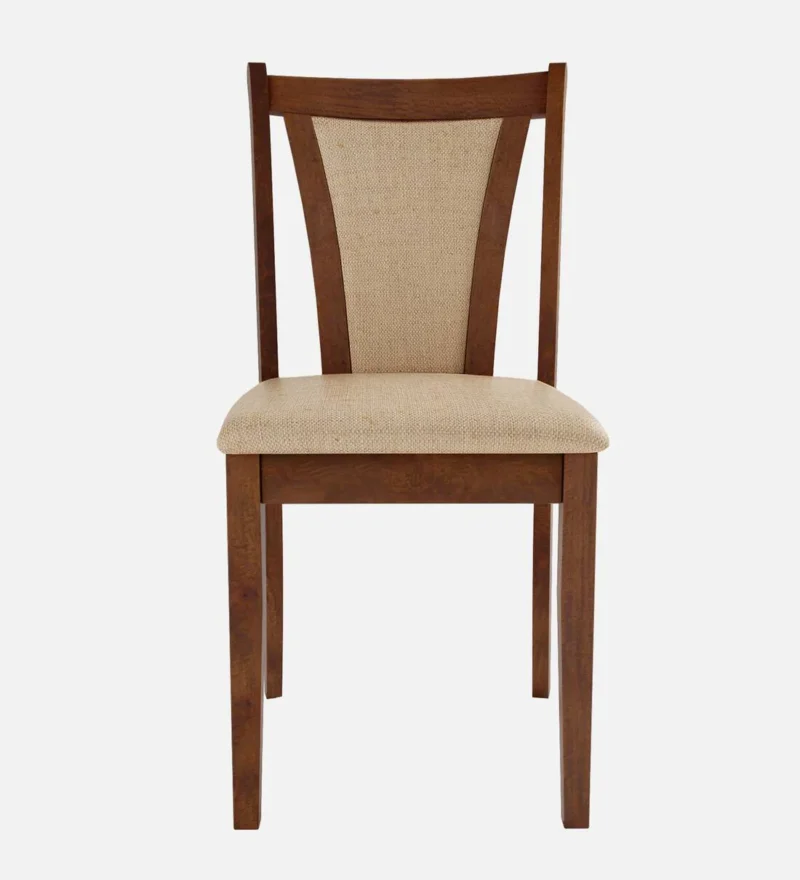Natural Art & Crafts Jewel Handmade Teak Wood Dining Chair Modern Design, Perfect for Dining Room or Kitchen (Walnut Finish) - Image 3