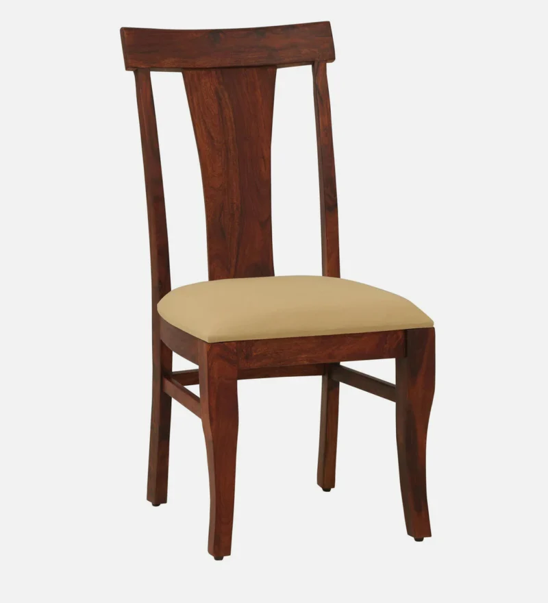 Natural Art & Crafts Kentan Handmade Teak Wood Dining Chair Modern Design, Perfect for Dining Room or Kitchen (Honey Oak Finish) - Image 3