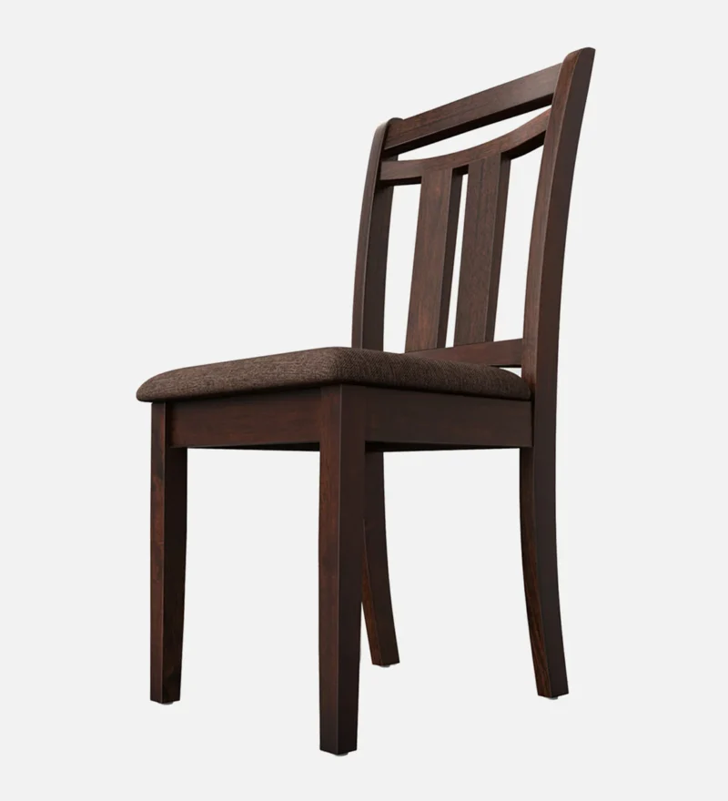 Natural Art & Crafts Pause Handmade Teak Wood Dining Chair Modern Design, Perfect for Dining Room or Kitchen (Walnut Finish) - Image 3