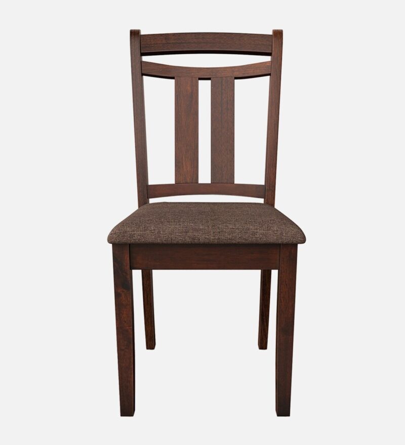 Natural Art & Crafts Pause Handmade Teak Wood Dining Chair Modern Design, Perfect for Dining Room or Kitchen (Walnut Finish) - Image 4