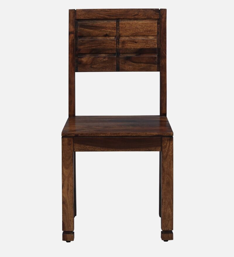 Natural Art & Crafts Segur Handmade Teak Wood Dining Chair Modern Design, Perfect for Dining Room or Kitchen (Teak Finish) - Image 2
