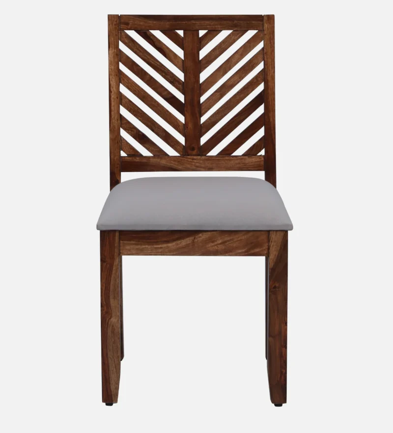 Natural Art & Crafts Tourconing Handmade Teak Wood Dining Chair Modern Design, Perfect for Dining Room or Kitchen (Teak Finish) - Image 2