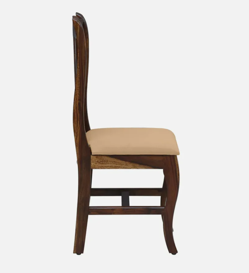 Natural Art & Crafts Haven Handmade Teak Wood Dining Chair Modern Design, Perfect for Dining Room or Kitchen (Provincial Teak Finish) - Image 3