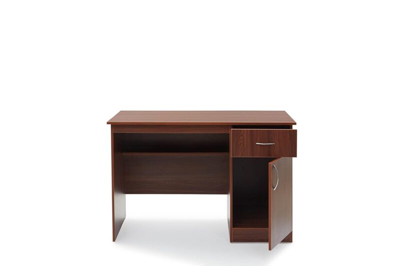 Natural Art & Crafts Vnue Handmade Scholar Study & Office Desk with 1 Drawer 1 Door ( Rolex Brown ) - Image 2
