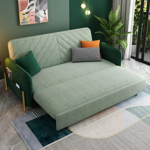 NATURAL ART & CRAFT Sofa CUMBed, Foldable 2 Meters, Modern Minimalist Living Room, Double Small Apartment, Multifunctional Dual Purpose