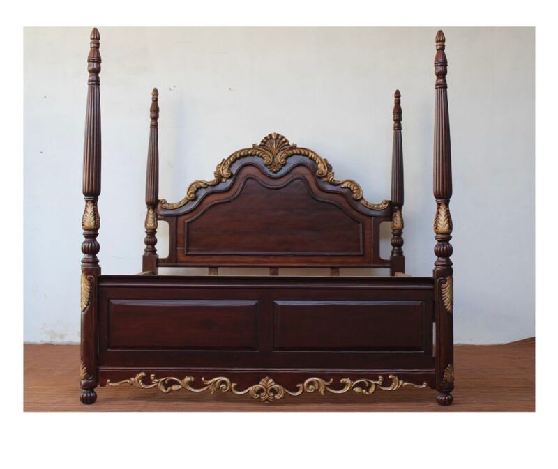 NATURAL ART & CRAFT Victorian Classic Bed (Teak Wood)