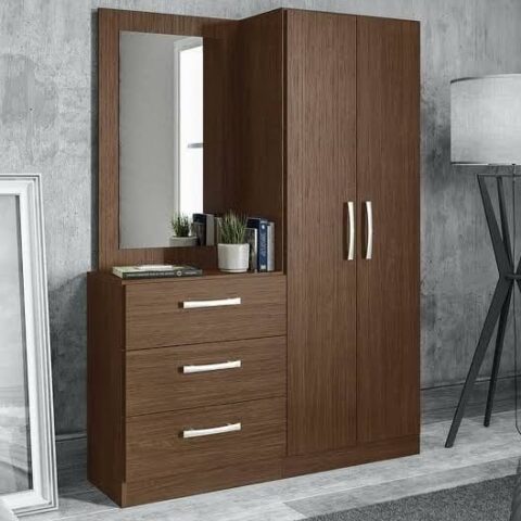 ATURAL ART & CRAFT : Elegance meets functionality with this beautifully crafted wooden dressing wardrobe. designed to enhance your space while keeping your essentials organized"
